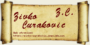 Živko Curaković vizit kartica